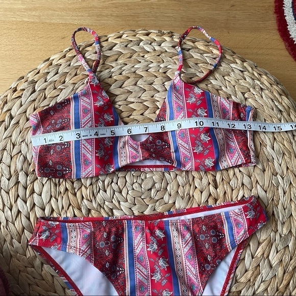 NEW Ditsy Flower Patchwork  Bikini Swimsuit set - M - Picture 7 of 10